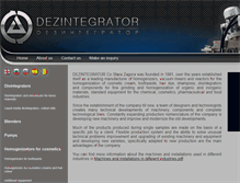 Tablet Screenshot of dezintegrator.com